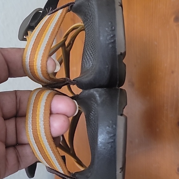 CHACO ZX2 CLASSIC COMFORT STRAP SPORT WOMEN'S ORANGE GEOMETRIC SANDAL SIZE 6 - Picture 5 of 9